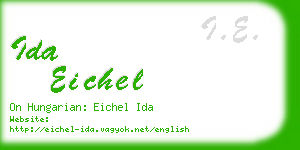 ida eichel business card
